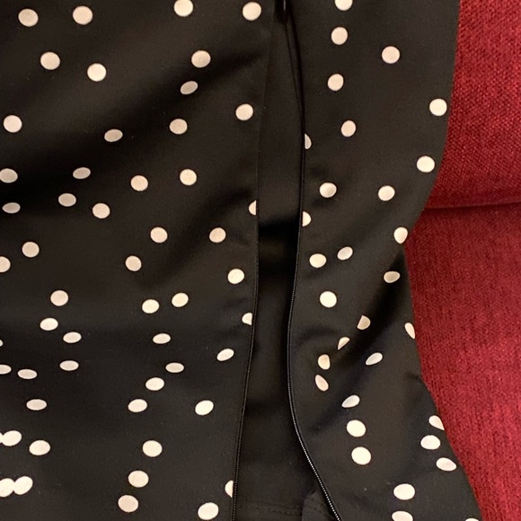Alfani Pencil Skirt Polka Dot Black and White Women’s Size 20W - Picture 5 of 6